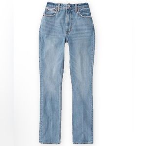 Abercrombie Curve Love 90s Slim Straight Jean 28 Long